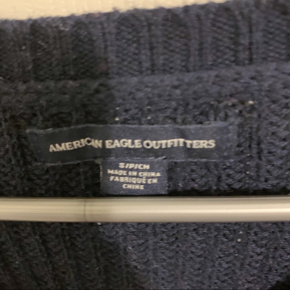 AEO Striped Sleeve Sweater - Picture 5 of 5